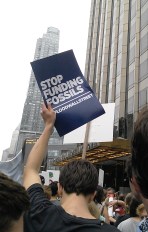 fossil divestment at the trump plaza