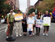 RM Allen, center, at people's climate march 2014